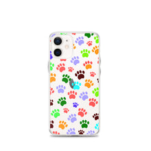 Load image into Gallery viewer, Paw Prints, Clear Case for iPhone®
