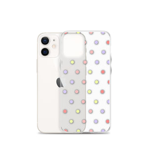 Colorful Dots, Clear Case for iPhone®