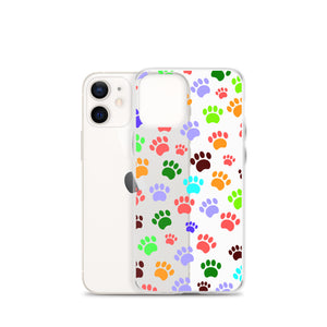 Paw Prints, Clear Case for iPhone®