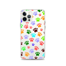 Load image into Gallery viewer, Paw Prints, Clear Case for iPhone®
