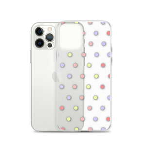 Colorful Dots, Clear Case for iPhone®