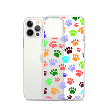 Load image into Gallery viewer, Paw Prints, Clear Case for iPhone®
