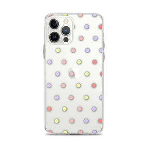 Colorful Dots, Clear Case for iPhone®