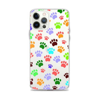 Paw Prints, Clear Case for iPhone®