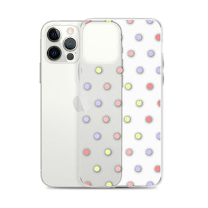 Colorful Dots, Clear Case for iPhone®