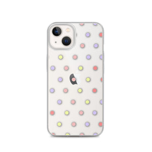 Colorful Dots, Clear Case for iPhone®