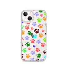 Load image into Gallery viewer, Paw Prints, Clear Case for iPhone®
