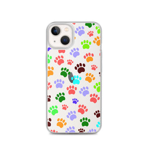 Paw Prints, Clear Case for iPhone®