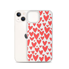 Load image into Gallery viewer, Field of Hearts, Clear Case for iPhone®
