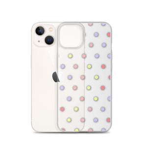 Colorful Dots, Clear Case for iPhone®