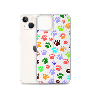 Paw Prints, Clear Case for iPhone®