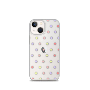 Colorful Dots, Clear Case for iPhone®