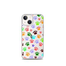 Load image into Gallery viewer, Paw Prints, Clear Case for iPhone®
