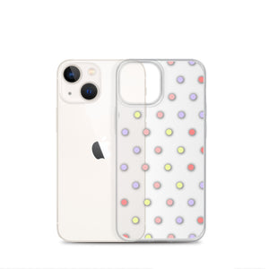 Colorful Dots, Clear Case for iPhone®