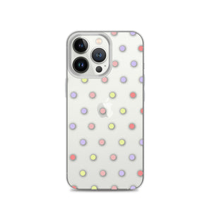 Colorful Dots, Clear Case for iPhone®