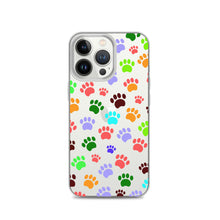 Load image into Gallery viewer, Paw Prints, Clear Case for iPhone®
