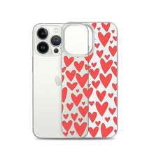 Load image into Gallery viewer, Field of Hearts, Clear Case for iPhone®
