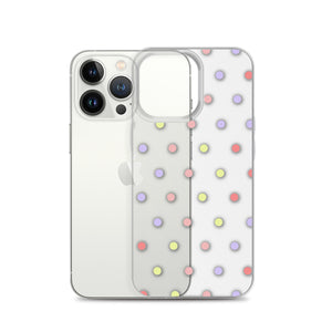 Colorful Dots, Clear Case for iPhone®