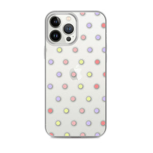 Colorful Dots, Clear Case for iPhone®