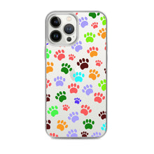 Load image into Gallery viewer, Paw Prints, Clear Case for iPhone®
