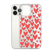 Load image into Gallery viewer, Field of Hearts, Clear Case for iPhone®
