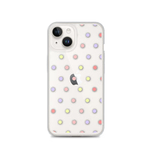 Colorful Dots, Clear Case for iPhone®