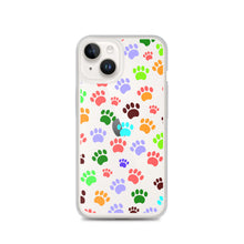 Load image into Gallery viewer, Paw Prints, Clear Case for iPhone®
