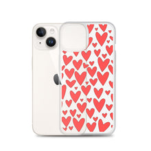 Load image into Gallery viewer, Field of Hearts, Clear Case for iPhone®
