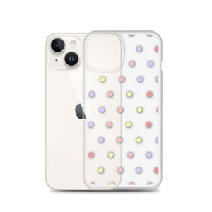 Colorful Dots, Clear Case for iPhone®