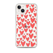 Load image into Gallery viewer, Field of Hearts, Clear Case for iPhone®
