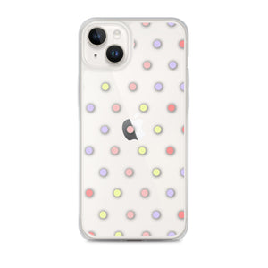 Colorful Dots, Clear Case for iPhone®