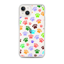 Load image into Gallery viewer, Paw Prints, Clear Case for iPhone®
