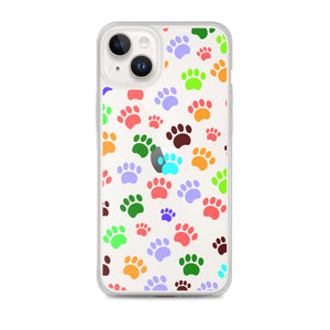 Paw Prints, Clear Case for iPhone®