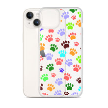 Load image into Gallery viewer, Paw Prints, Clear Case for iPhone®
