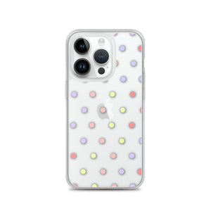 Colorful Dots, Clear Case for iPhone®