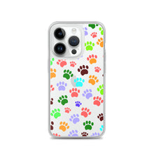 Load image into Gallery viewer, Paw Prints, Clear Case for iPhone®
