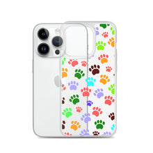 Load image into Gallery viewer, Paw Prints, Clear Case for iPhone®
