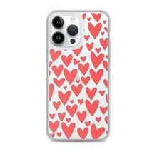 Load image into Gallery viewer, Field of Hearts, Clear Case for iPhone®
