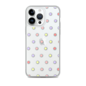 Colorful Dots, Clear Case for iPhone®