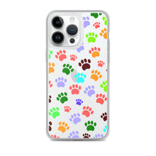 Load image into Gallery viewer, Paw Prints, Clear Case for iPhone®
