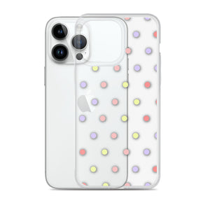 Colorful Dots, Clear Case for iPhone®