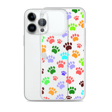 Load image into Gallery viewer, Paw Prints, Clear Case for iPhone®
