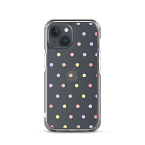 Colorful Dots, Clear Case for iPhone®