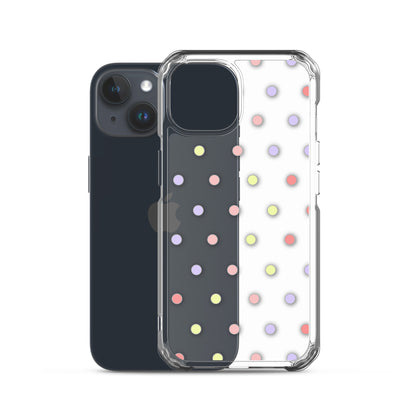 Colorful Dots, Clear Case for iPhone®