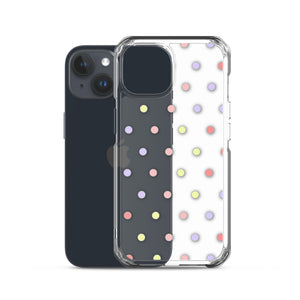 Colorful Dots, Clear Case for iPhone®