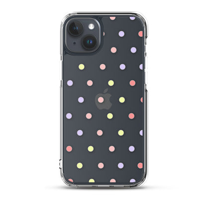 Colorful Dots, Clear Case for iPhone®