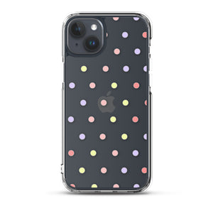 Colorful Dots, Clear Case for iPhone®