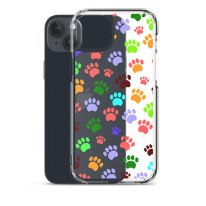 Paw Prints, Clear Case for iPhone®