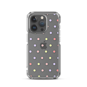 Colorful Dots, Clear Case for iPhone®