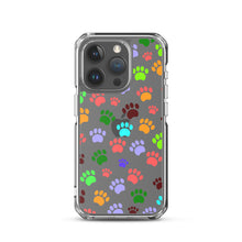 Load image into Gallery viewer, Paw Prints, Clear Case for iPhone®
